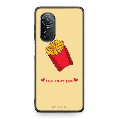 Huawei Nova 9 SE Fries Before Guys Θήκη Αγίου Βαλεντίνου από τη Smartfits με σχέδιο στο πίσω μέρος και μαύρο περίβλημα | Smartphone case with colorful back and black bezels by Smartfits