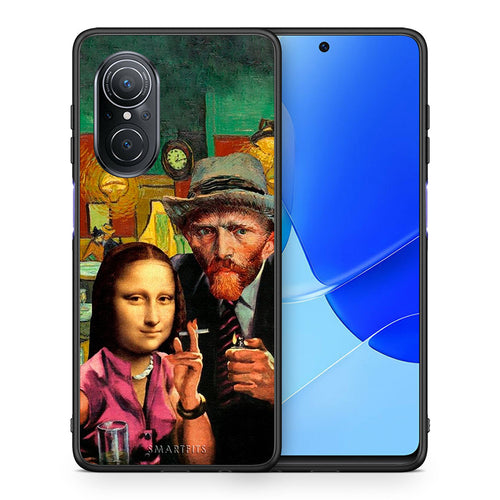 Θήκη Huawei Nova 9 SE Funny Art από τη Smartfits με σχέδιο στο πίσω μέρος και μαύρο περίβλημα | Huawei Nova 9 SE Funny Art case with colorful back and black bezels