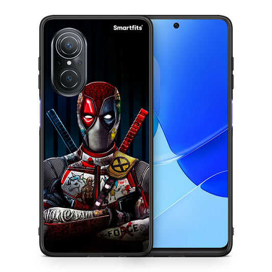 Θήκη Huawei Nova 9 SE Funny Guy από τη Smartfits με σχέδιο στο πίσω μέρος και μαύρο περίβλημα | Huawei Nova 9 SE Funny Guy case with colorful back and black bezels