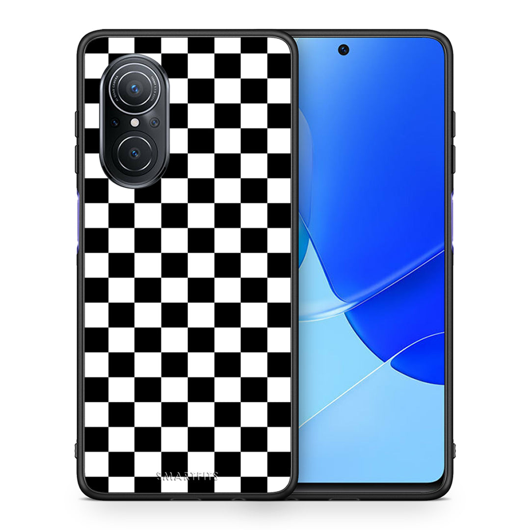 Θήκη Huawei Nova 9 SE Squares Geometric από τη Smartfits με σχέδιο στο πίσω μέρος και μαύρο περίβλημα | Huawei Nova 9 SE Squares Geometric case with colorful back and black bezels