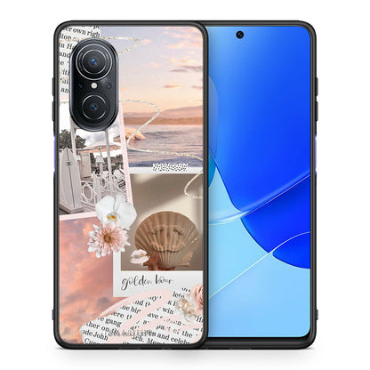 Θήκη Αγίου Βαλεντίνου Huawei Nova 9 SE Golden Hour από τη Smartfits με σχέδιο στο πίσω μέρος και μαύρο περίβλημα | Huawei Nova 9 SE Golden Hour case with colorful back and black bezels