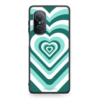 Thumbnail for Huawei Nova 9 SE Green Hearts θήκη από τη Smartfits με σχέδιο στο πίσω μέρος και μαύρο περίβλημα | Smartphone case with colorful back and black bezels by Smartfits
