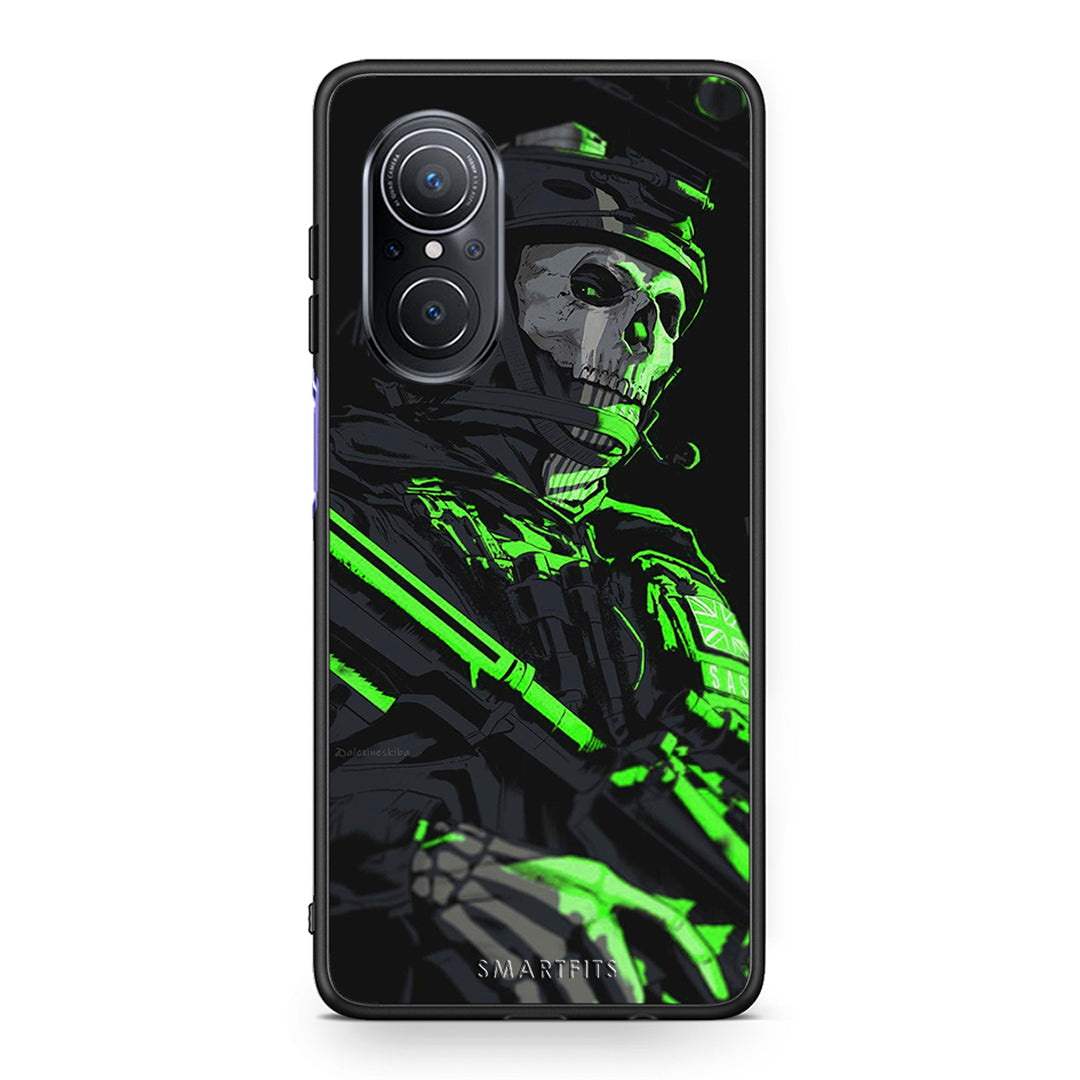 Huawei Nova 9 SE Green Soldier Θήκη Αγίου Βαλεντίνου από τη Smartfits με σχέδιο στο πίσω μέρος και μαύρο περίβλημα | Smartphone case with colorful back and black bezels by Smartfits