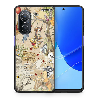 Θήκη Huawei Nova 9 SE Happy Friends από τη Smartfits με σχέδιο στο πίσω μέρος και μαύρο περίβλημα | Huawei Nova 9 SE Happy Friends case with colorful back and black bezels