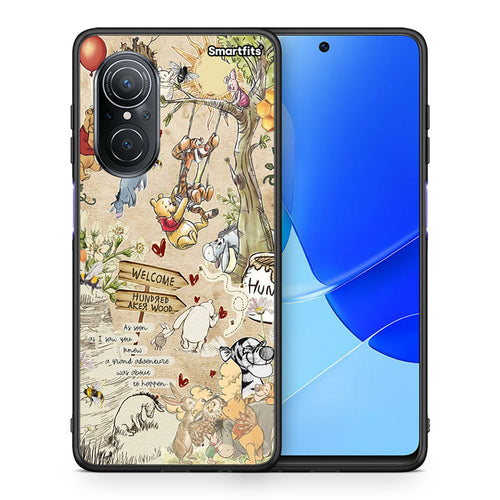 Θήκη Huawei Nova 9 SE Happy Friends από τη Smartfits με σχέδιο στο πίσω μέρος και μαύρο περίβλημα | Huawei Nova 9 SE Happy Friends case with colorful back and black bezels