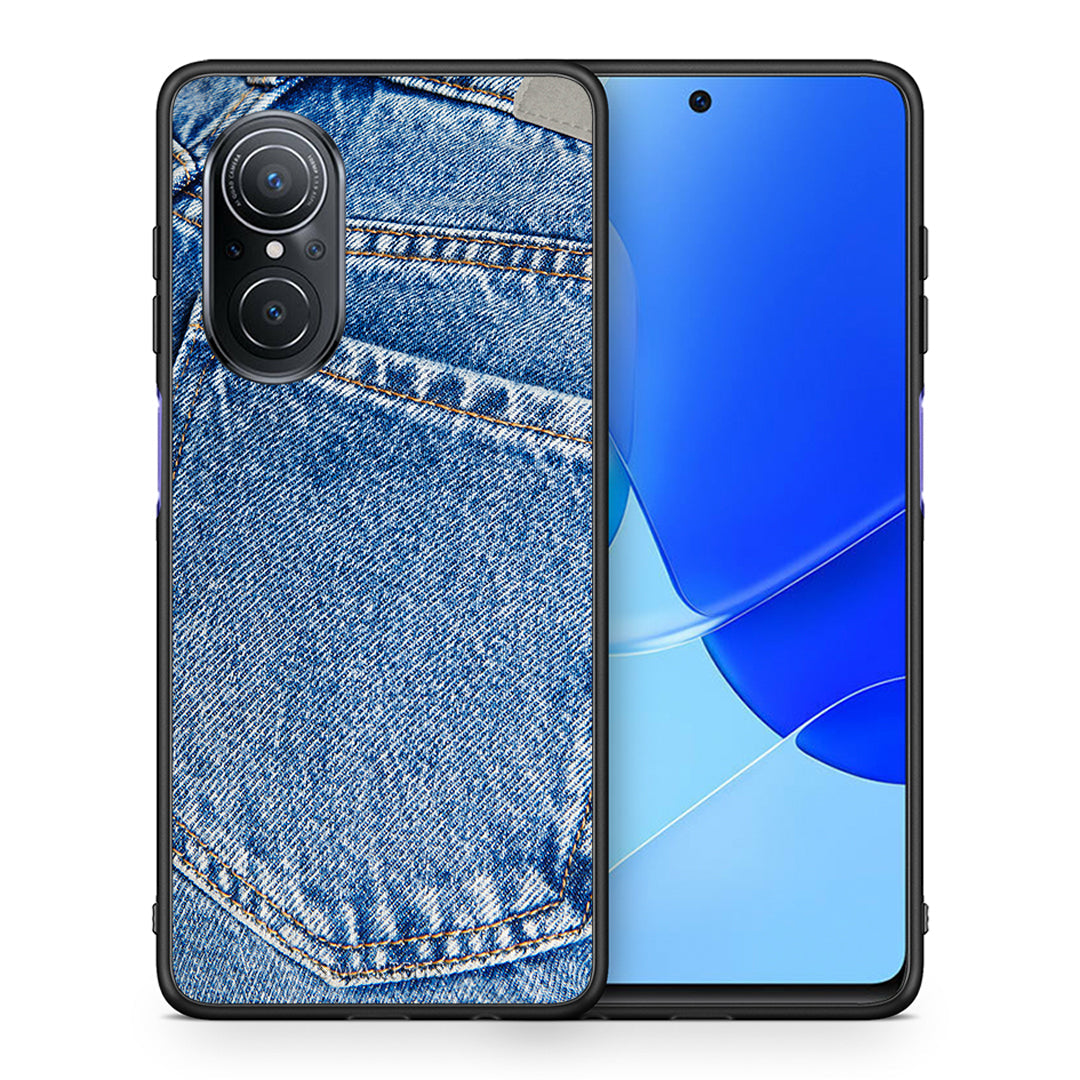 Θήκη Huawei Nova 9 SE Jeans Pocket από τη Smartfits με σχέδιο στο πίσω μέρος και μαύρο περίβλημα | Huawei Nova 9 SE Jeans Pocket case with colorful back and black bezels