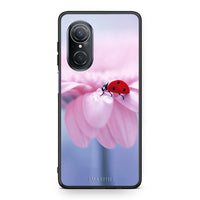 Thumbnail for Huawei Nova 9 SE Ladybug Flower θήκη από τη Smartfits με σχέδιο στο πίσω μέρος και μαύρο περίβλημα | Smartphone case with colorful back and black bezels by Smartfits