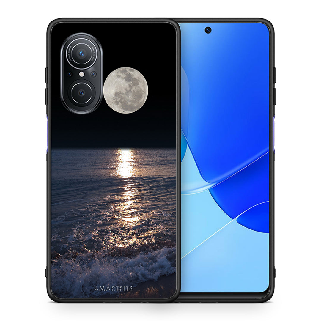 Θήκη Huawei Nova 9 SE Moon Landscape από τη Smartfits με σχέδιο στο πίσω μέρος και μαύρο περίβλημα | Huawei Nova 9 SE Moon Landscape case with colorful back and black bezels