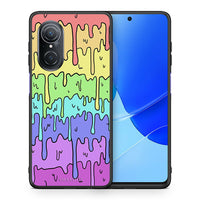Thumbnail for Θήκη Huawei Nova 9 SE Melting Rainbow από τη Smartfits με σχέδιο στο πίσω μέρος και μαύρο περίβλημα | Huawei Nova 9 SE Melting Rainbow case with colorful back and black bezels