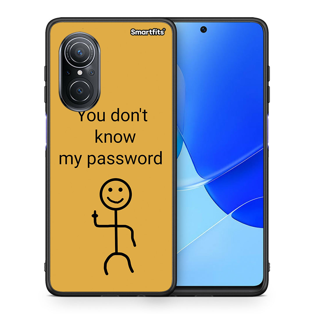 Θήκη Huawei Nova 9 SE My Password από τη Smartfits με σχέδιο στο πίσω μέρος και μαύρο περίβλημα | Huawei Nova 9 SE My Password case with colorful back and black bezels
