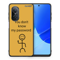 Thumbnail for Θήκη Huawei Nova 9 SE My Password από τη Smartfits με σχέδιο στο πίσω μέρος και μαύρο περίβλημα | Huawei Nova 9 SE My Password case with colorful back and black bezels
