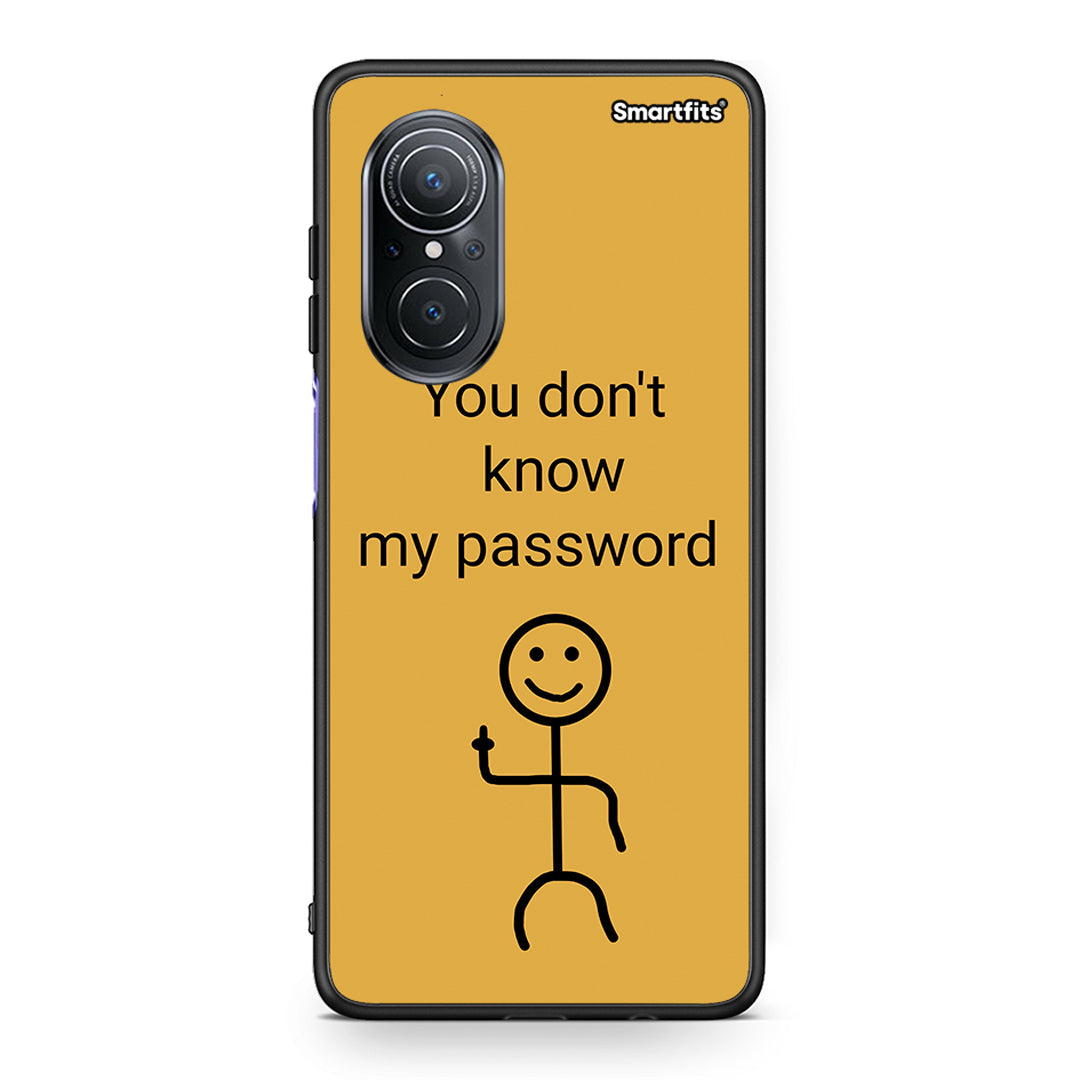 Huawei Nova 9 SE My Password Θήκη από τη Smartfits με σχέδιο στο πίσω μέρος και μαύρο περίβλημα | Smartphone case with colorful back and black bezels by Smartfits