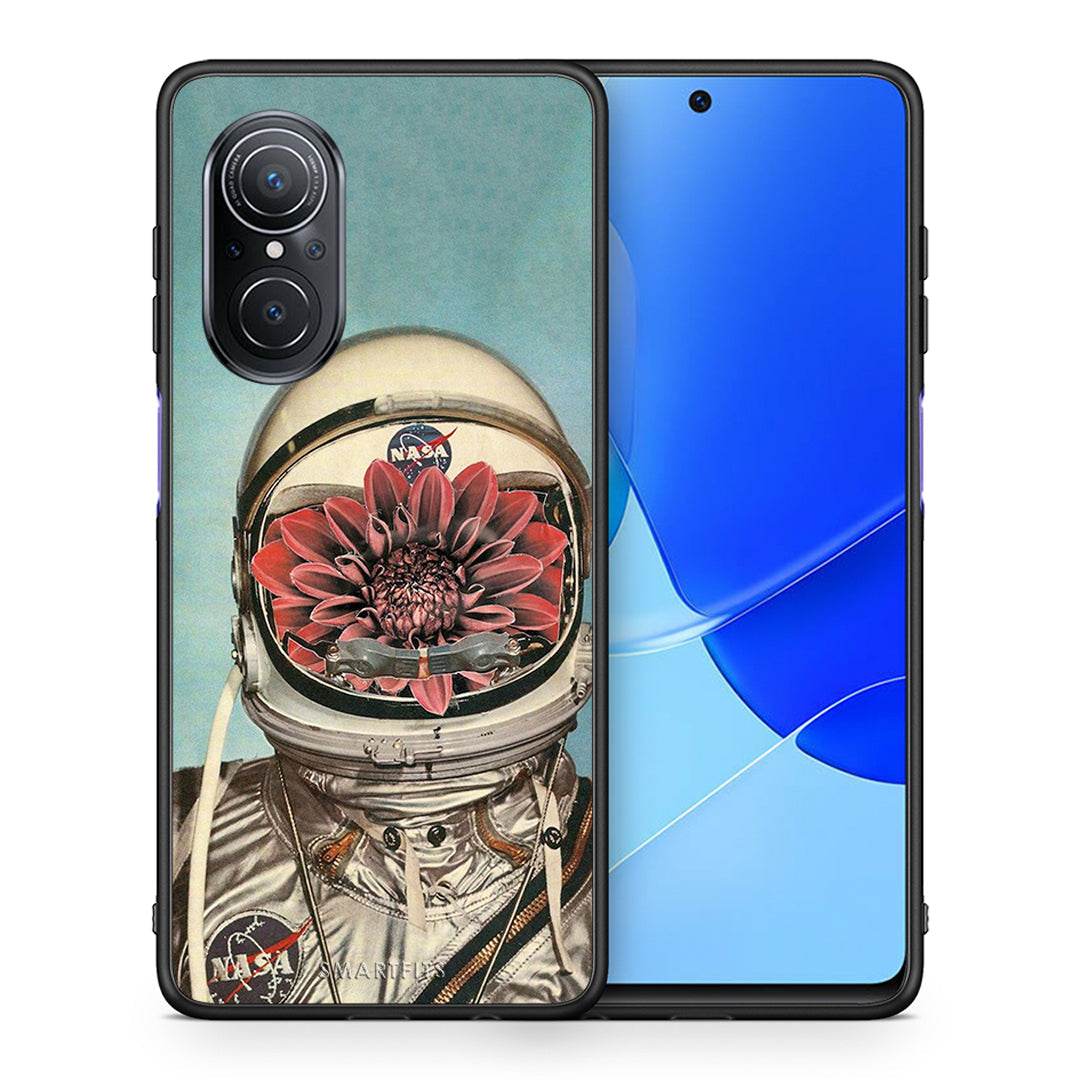 Θήκη Huawei Nova 9 SE Nasa Bloom από τη Smartfits με σχέδιο στο πίσω μέρος και μαύρο περίβλημα | Huawei Nova 9 SE Nasa Bloom case with colorful back and black bezels