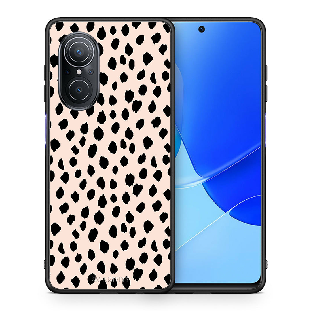 Θήκη Huawei Nova 9 SE New Polka Dots από τη Smartfits με σχέδιο στο πίσω μέρος και μαύρο περίβλημα | Huawei Nova 9 SE New Polka Dots case with colorful back and black bezels