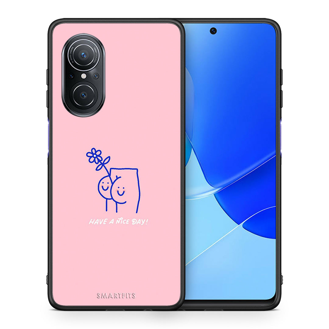 Θήκη Huawei Nova 9 SE Nice Day από τη Smartfits με σχέδιο στο πίσω μέρος και μαύρο περίβλημα | Huawei Nova 9 SE Nice Day case with colorful back and black bezels