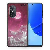 Thumbnail for Θήκη Huawei Nova 9 SE Pink Moon από τη Smartfits με σχέδιο στο πίσω μέρος και μαύρο περίβλημα | Huawei Nova 9 SE Pink Moon case with colorful back and black bezels
