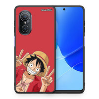 Thumbnail for Θήκη Huawei Nova 9 SE Pirate Luffy από τη Smartfits με σχέδιο στο πίσω μέρος και μαύρο περίβλημα | Huawei Nova 9 SE Pirate Luffy case with colorful back and black bezels