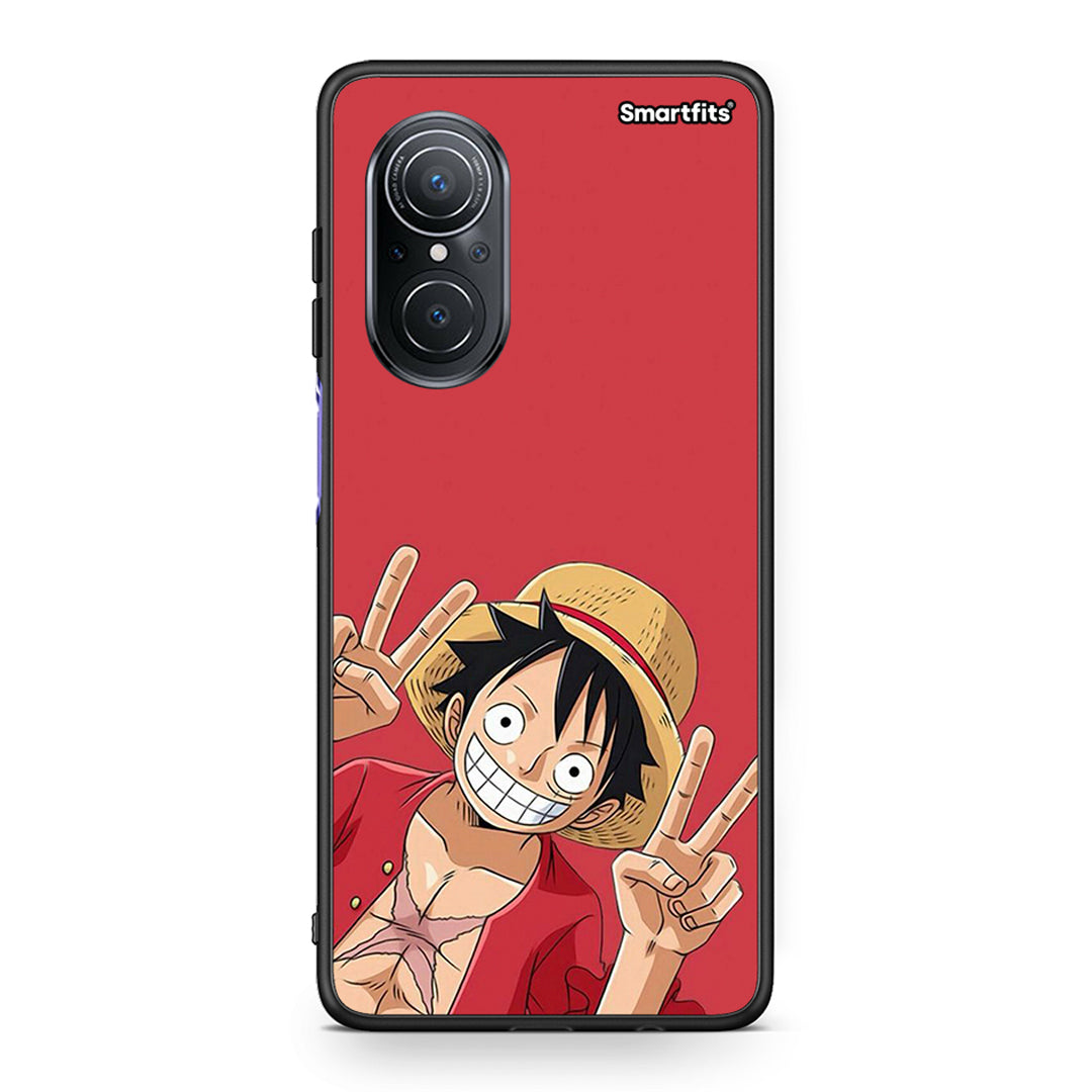 Huawei Nova 9 SE Pirate Luffy Θήκη από τη Smartfits με σχέδιο στο πίσω μέρος και μαύρο περίβλημα | Smartphone case with colorful back and black bezels by Smartfits