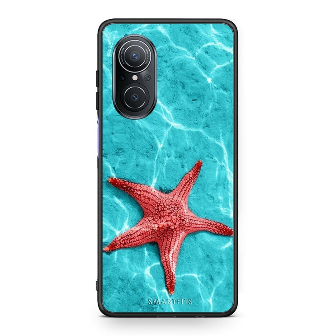 Huawei Nova 9 SE Red Starfish Θήκη από τη Smartfits με σχέδιο στο πίσω μέρος και μαύρο περίβλημα | Smartphone case with colorful back and black bezels by Smartfits