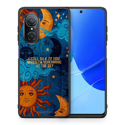 Θήκη Huawei Nova 9 SE Screaming Sky από τη Smartfits με σχέδιο στο πίσω μέρος και μαύρο περίβλημα | Huawei Nova 9 SE Screaming Sky case with colorful back and black bezels