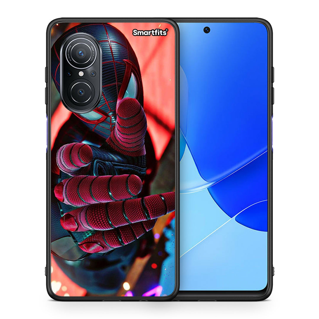 Θήκη Huawei Nova 9 SE Spider Hand από τη Smartfits με σχέδιο στο πίσω μέρος και μαύρο περίβλημα | Huawei Nova 9 SE Spider Hand case with colorful back and black bezels