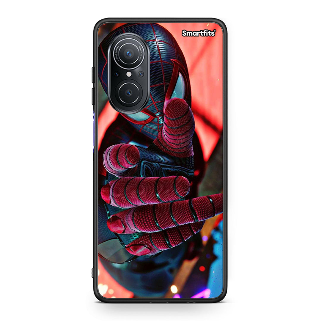 Huawei Nova 9 SE Spider Hand Θήκη από τη Smartfits με σχέδιο στο πίσω μέρος και μαύρο περίβλημα | Smartphone case with colorful back and black bezels by Smartfits