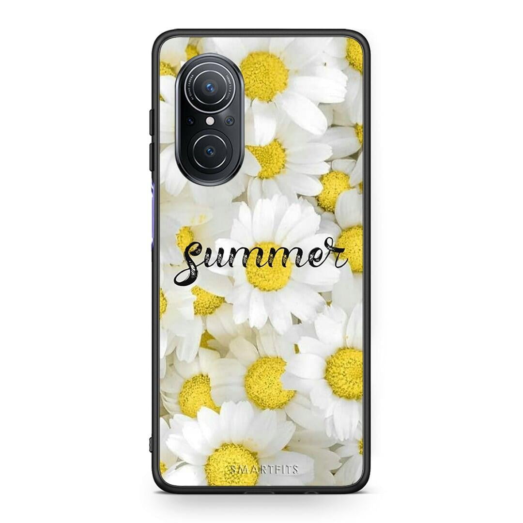 Huawei Nova 9 SE Summer Daisies Θήκη από τη Smartfits με σχέδιο στο πίσω μέρος και μαύρο περίβλημα | Smartphone case with colorful back and black bezels by Smartfits