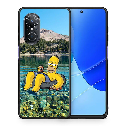 Θήκη Huawei Nova 9 SE Summer Happiness από τη Smartfits με σχέδιο στο πίσω μέρος και μαύρο περίβλημα | Huawei Nova 9 SE Summer Happiness case with colorful back and black bezels