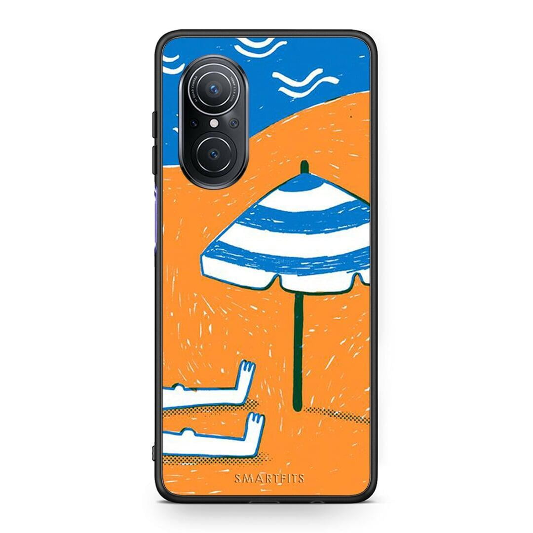 Huawei Nova 9 SE Summering Θήκη από τη Smartfits με σχέδιο στο πίσω μέρος και μαύρο περίβλημα | Smartphone case with colorful back and black bezels by Smartfits