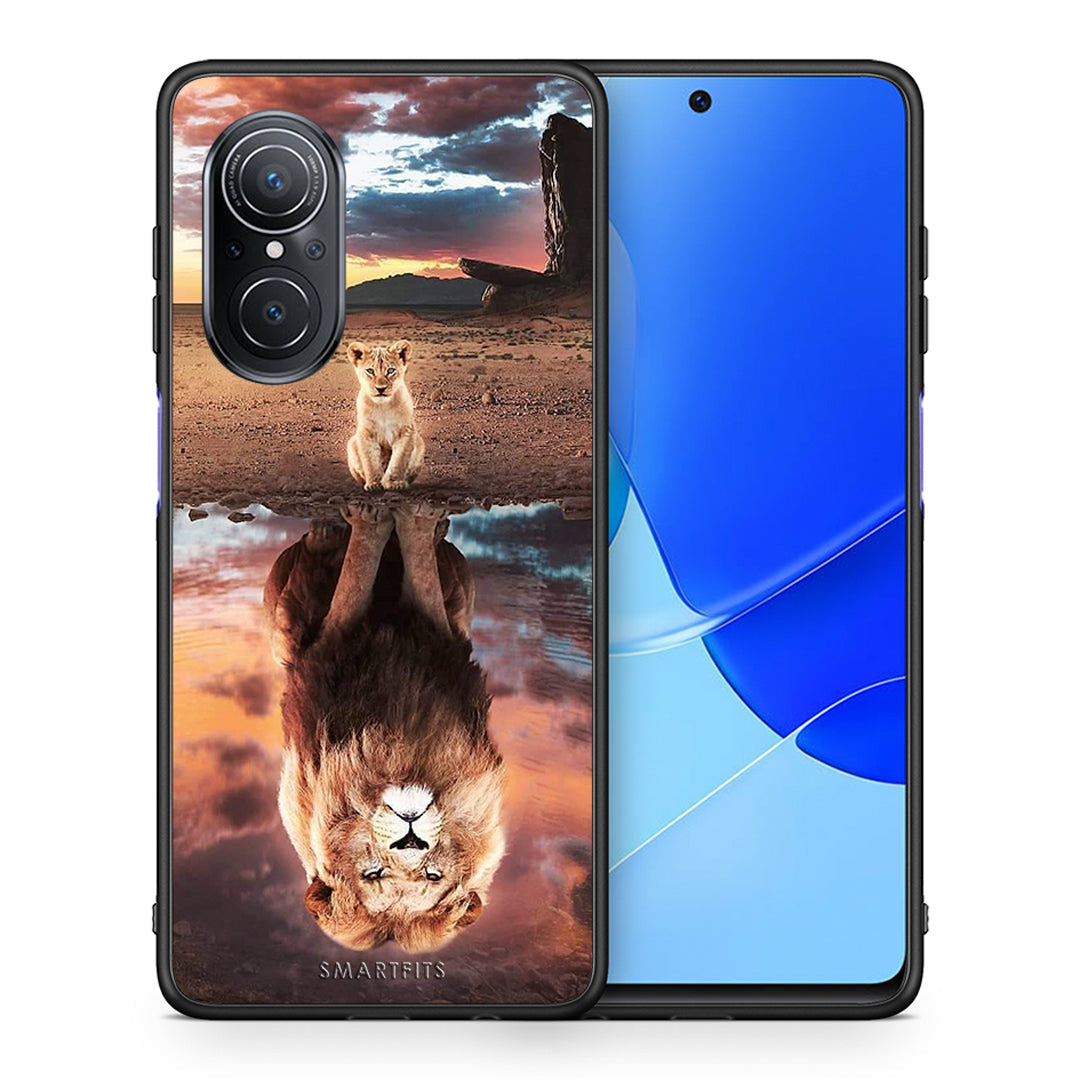 Θήκη Αγίου Βαλεντίνου Huawei Nova 9 SE Sunset Dreams από τη Smartfits με σχέδιο στο πίσω μέρος και μαύρο περίβλημα | Huawei Nova 9 SE Sunset Dreams case with colorful back and black bezels