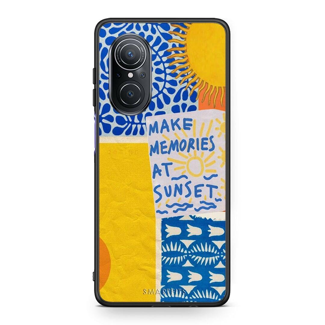Huawei Nova 9 SE Sunset Memories Θήκη από τη Smartfits με σχέδιο στο πίσω μέρος και μαύρο περίβλημα | Smartphone case with colorful back and black bezels by Smartfits