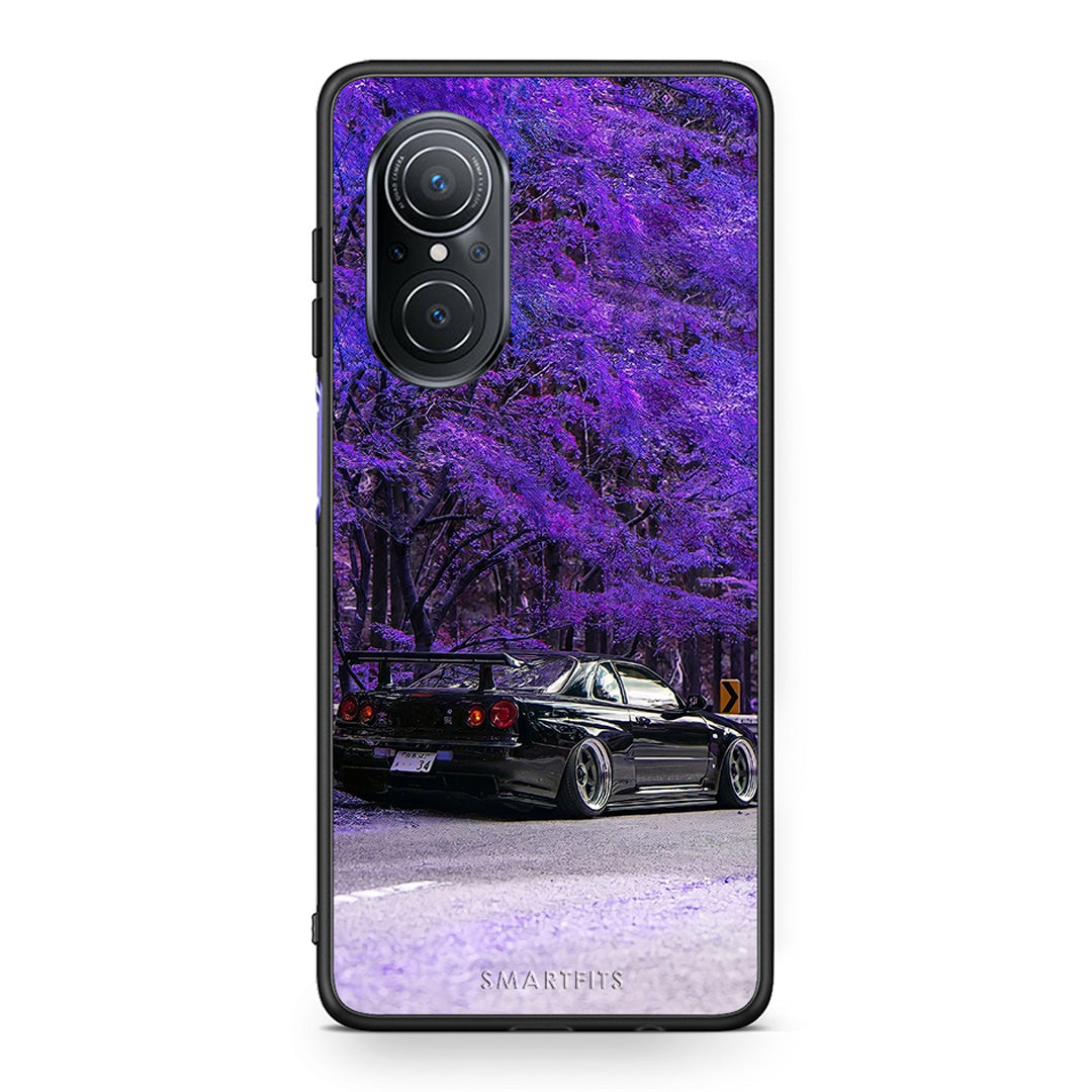 Huawei Nova 9 SE Super Car Θήκη Αγίου Βαλεντίνου από τη Smartfits με σχέδιο στο πίσω μέρος και μαύρο περίβλημα | Smartphone case with colorful back and black bezels by Smartfits