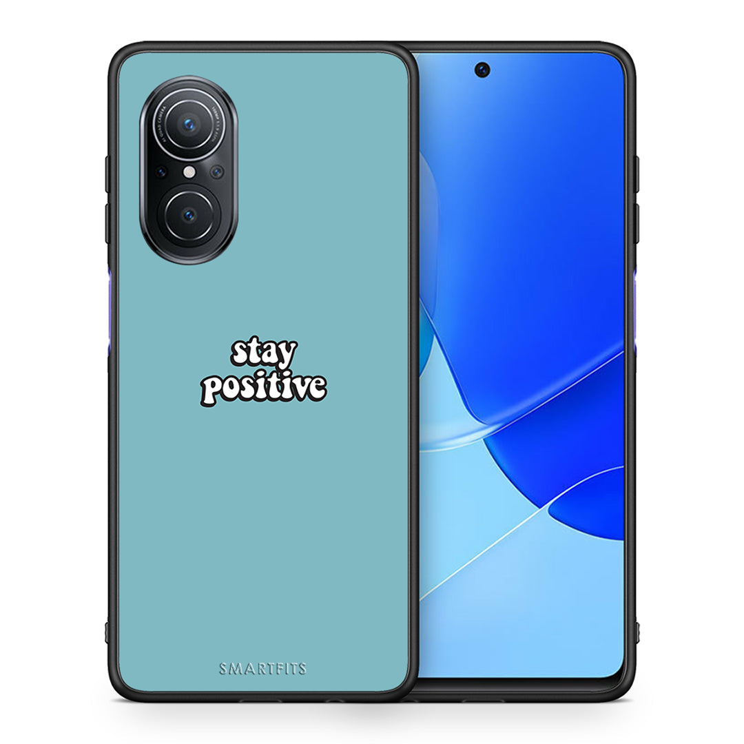 Θήκη Huawei Nova 9 SE Positive Text από τη Smartfits με σχέδιο στο πίσω μέρος και μαύρο περίβλημα | Huawei Nova 9 SE Positive Text case with colorful back and black bezels