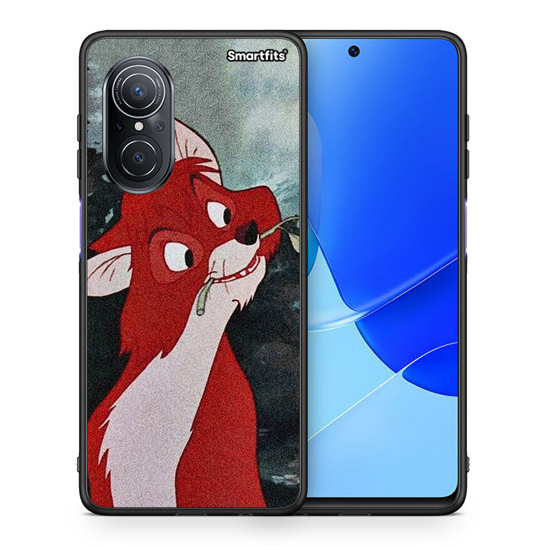 Θήκη Huawei Nova 9 SE Tod And Vixey Love 1 από τη Smartfits με σχέδιο στο πίσω μέρος και μαύρο περίβλημα | Huawei Nova 9 SE Tod And Vixey Love 1 case with colorful back and black bezels