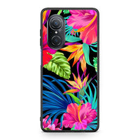 Thumbnail for Huawei Nova 9 SE Tropical Flowers θήκη από τη Smartfits με σχέδιο στο πίσω μέρος και μαύρο περίβλημα | Smartphone case with colorful back and black bezels by Smartfits