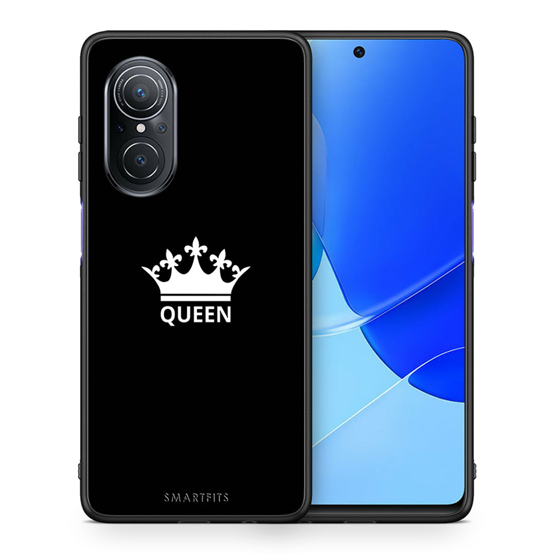 Θήκη Huawei Nova 9 SE Queen Valentine από τη Smartfits με σχέδιο στο πίσω μέρος και μαύρο περίβλημα | Huawei Nova 9 SE Queen Valentine case with colorful back and black bezels