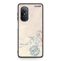 Thumbnail for Huawei Nova 9 SE Where Next Θήκη από τη Smartfits με σχέδιο στο πίσω μέρος και μαύρο περίβλημα | Smartphone case with colorful back and black bezels by Smartfits