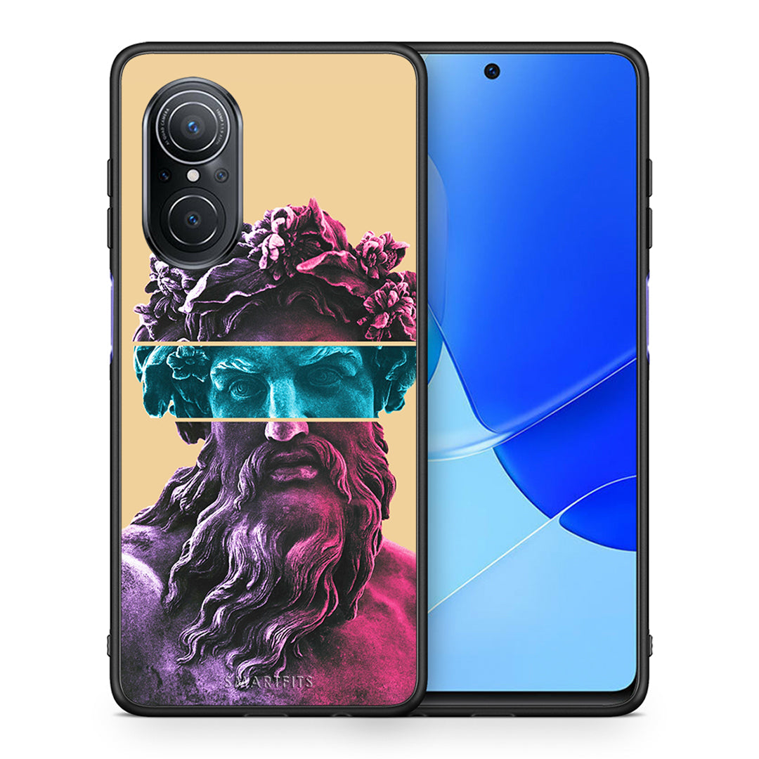 Θήκη Αγίου Βαλεντίνου Huawei Nova 9 SE Zeus Art από τη Smartfits με σχέδιο στο πίσω μέρος και μαύρο περίβλημα | Huawei Nova 9 SE Zeus Art case with colorful back and black bezels