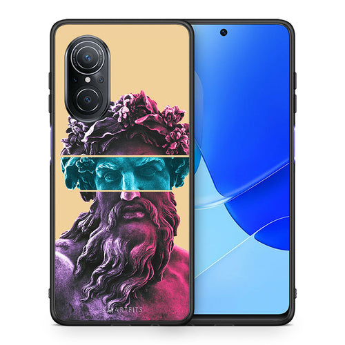 Θήκη Αγίου Βαλεντίνου Huawei Nova 9 SE Zeus Art από τη Smartfits με σχέδιο στο πίσω μέρος και μαύρο περίβλημα | Huawei Nova 9 SE Zeus Art case with colorful back and black bezels