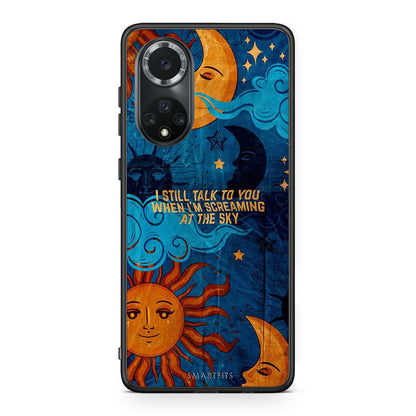 Huawei Nova 9/Honor 50 Screaming Sky θήκη από τη Smartfits με σχέδιο στο πίσω μέρος και μαύρο περίβλημα | Smartphone case with colorful back and black bezels by Smartfits