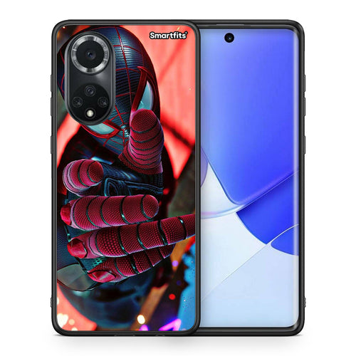 Θήκη Huawei Nova 9 / Honor 50 Spider Hand από τη Smartfits με σχέδιο στο πίσω μέρος και μαύρο περίβλημα | Huawei Nova 9 / Honor 50 Spider Hand case with colorful back and black bezels