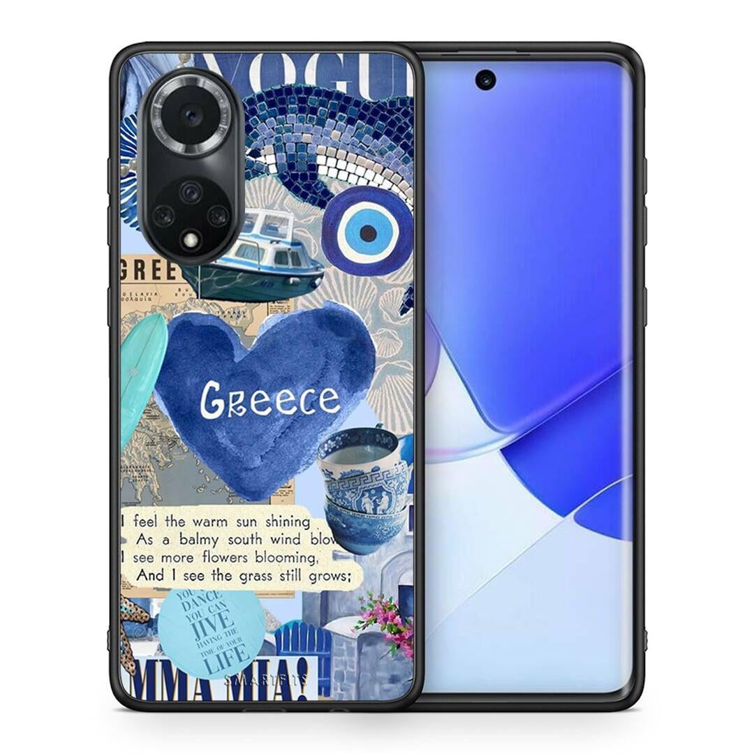 Θήκη Huawei Nova 9 / Honor 50 Summer In Greece από τη Smartfits με σχέδιο στο πίσω μέρος και μαύρο περίβλημα | Huawei Nova 9 / Honor 50 Summer In Greece case with colorful back and black bezels