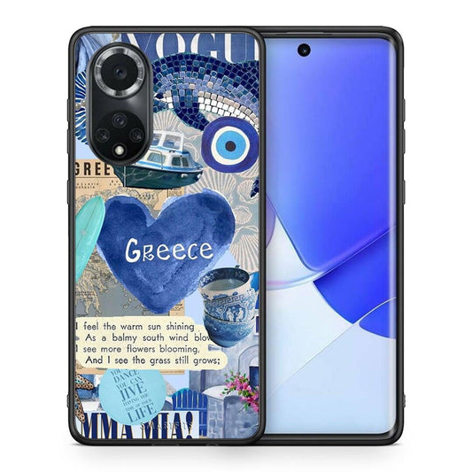 Θήκη Huawei Nova 9 / Honor 50 Summer In Greece από τη Smartfits με σχέδιο στο πίσω μέρος και μαύρο περίβλημα | Huawei Nova 9 / Honor 50 Summer In Greece case with colorful back and black bezels