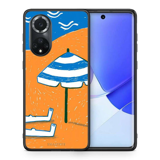Θήκη Huawei Nova 9 / Honor 50 Summering από τη Smartfits με σχέδιο στο πίσω μέρος και μαύρο περίβλημα | Huawei Nova 9 / Honor 50 Summering case with colorful back and black bezels