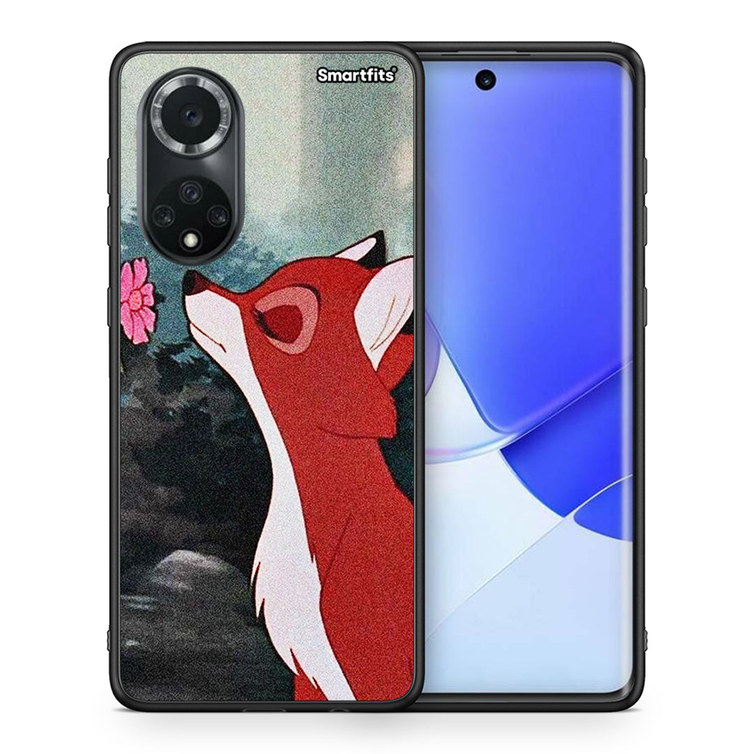 Θήκη Huawei Nova 9/Honor 50 Tod And Vixey Love 2 από τη Smartfits με σχέδιο στο πίσω μέρος και μαύρο περίβλημα | Huawei Nova 9/Honor 50 Tod And Vixey Love 2 case with colorful back and black bezels