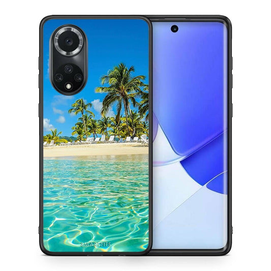Θήκη Huawei Nova 9 / Honor 50 Tropical Vibes από τη Smartfits με σχέδιο στο πίσω μέρος και μαύρο περίβλημα | Huawei Nova 9 / Honor 50 Tropical Vibes case with colorful back and black bezels