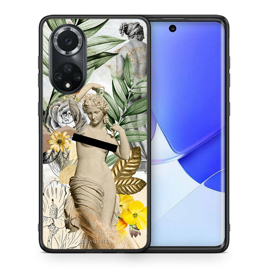 Θήκη Huawei Nova 9/Honor 50 Woman Statue από τη Smartfits με σχέδιο στο πίσω μέρος και μαύρο περίβλημα | Huawei Nova 9/Honor 50 Woman Statue case with colorful back and black bezels