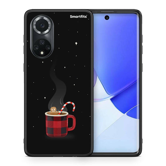 Θήκη Huawei Nova 9/Honor 50 Xmas Bathing από τη Smartfits με σχέδιο στο πίσω μέρος και μαύρο περίβλημα | Huawei Nova 9/Honor 50 Xmas Bathing case with colorful back and black bezels