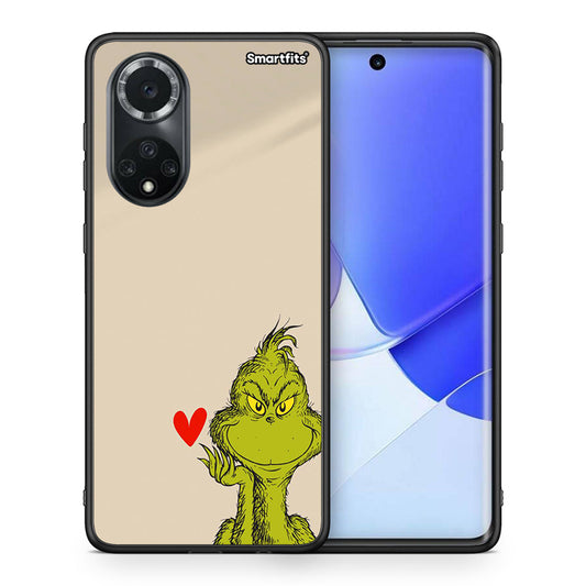 Θήκη Huawei Nova 9/Honor 50 Xmas Grinch από τη Smartfits με σχέδιο στο πίσω μέρος και μαύρο περίβλημα | Huawei Nova 9/Honor 50 Xmas Grinch case with colorful back and black bezels