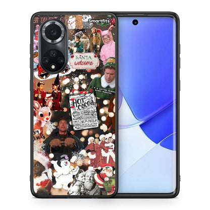 Θήκη Huawei Nova 9/Honor 50 Xmas Movies από τη Smartfits με σχέδιο στο πίσω μέρος και μαύρο περίβλημα | Huawei Nova 9/Honor 50 Xmas Movies case with colorful back and black bezels